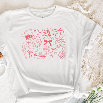 Retro America Coquette PNG Bundle, Preppy 4th of July PNG - 300 DPI