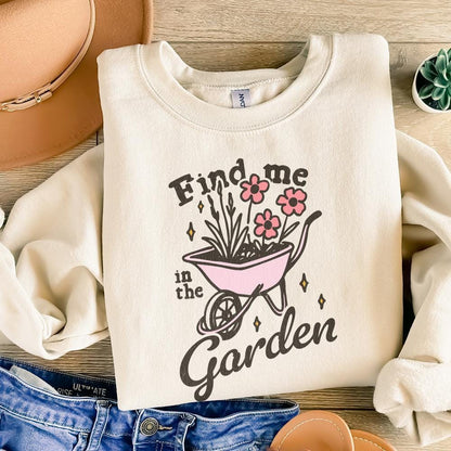 Find me in the garden png, Gardening png - 300 DPI Design for T-Shirt