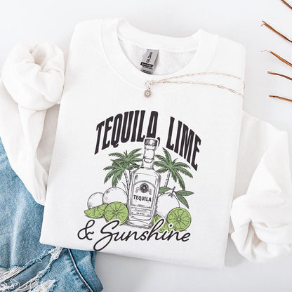 Tequila Lime & Sunshine PNG, Sublimation Designs - 300 DPI Design for