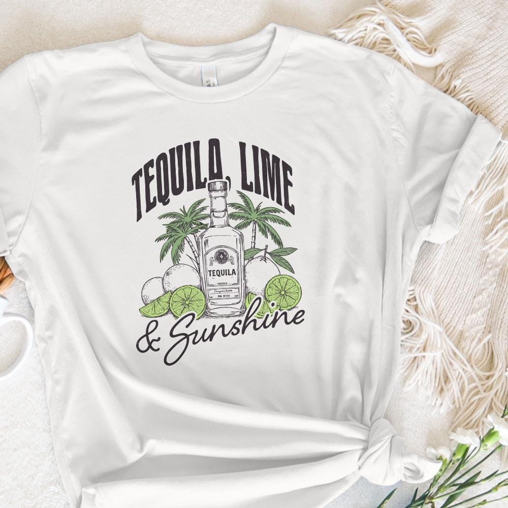 Tequila Lime & Sunshine PNG, Sublimation Designs - 300 DPI Design for