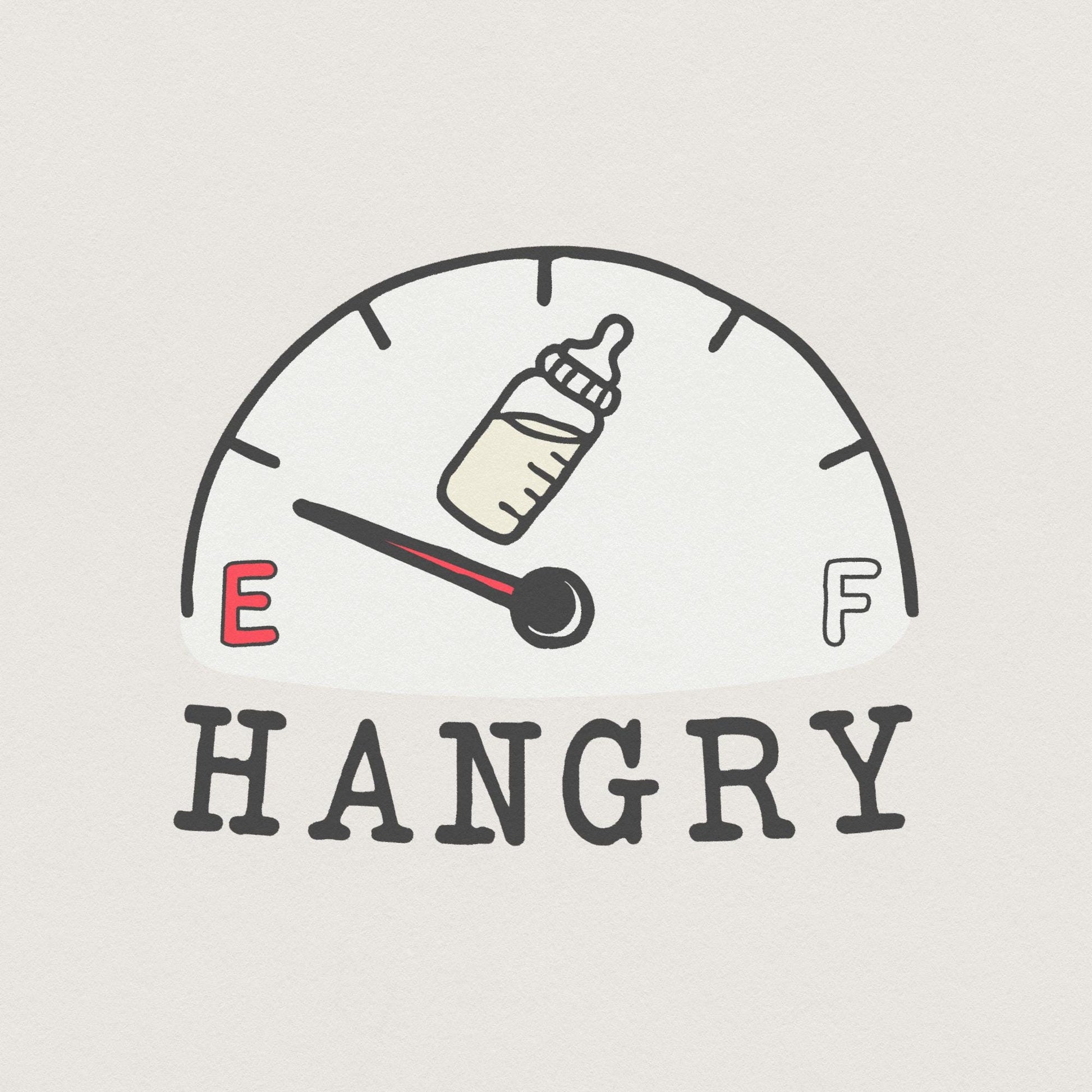 Baby Funny Bib PNG, Hungry Baby Design - 300 DPI Design for T-Shirt