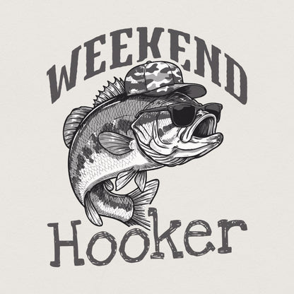 Camo Cap Weekend Hooker PNG, Colorful Fishing - 300 DPI Design for T-Shirt
