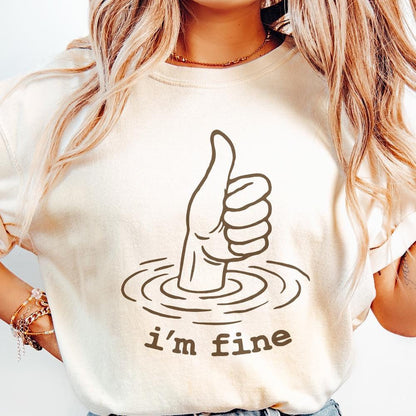 I'm Fine PNG, I'm Fine png - 300 DPI Design for T-Shirt