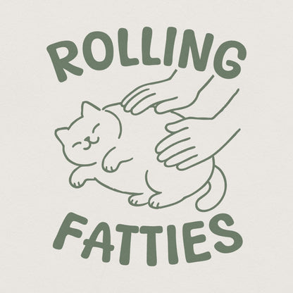 Rolling Fatties Cat PNG, Funny Cat Meme Png - 300 DPI Design for T-Shirt
