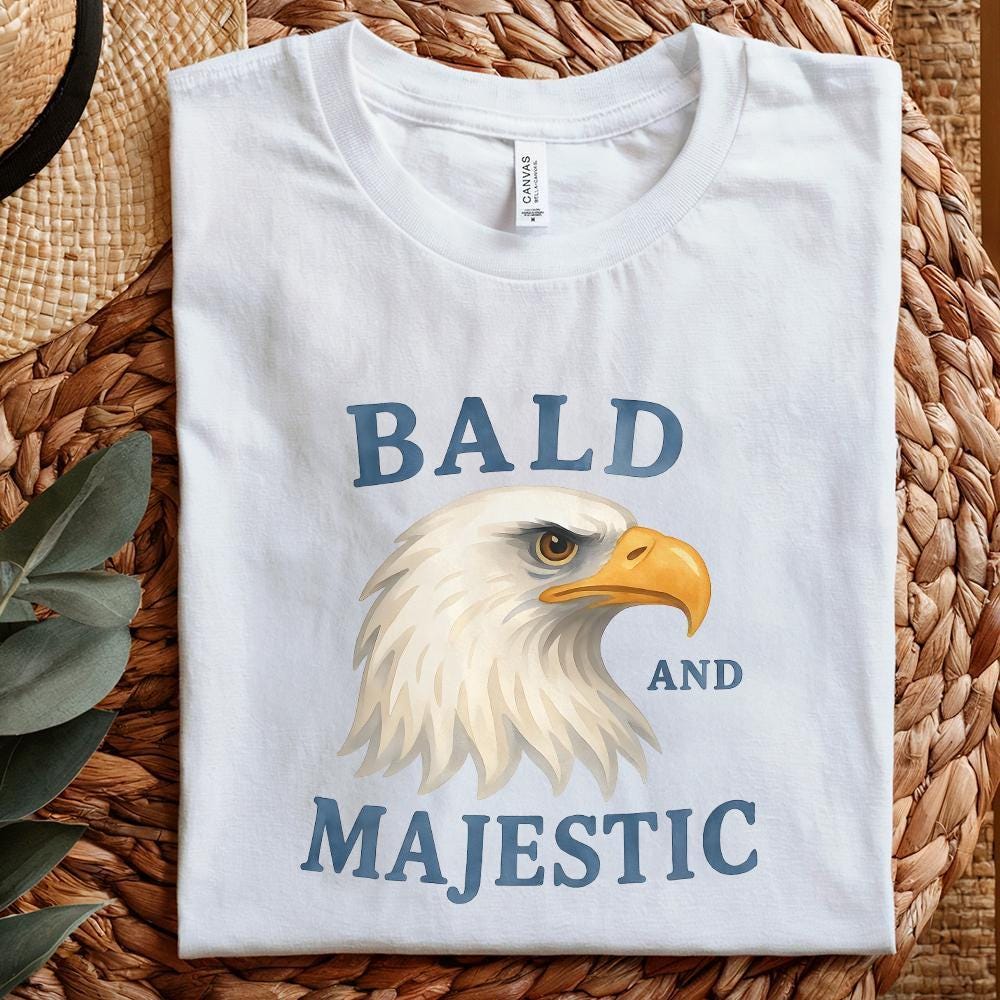 Patriotic Bald Eagle 4th of July, png Independence Day - 300 DPI Design