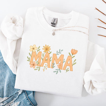 Floral Mama PNG, Mothers Day png - 300 DPI Design for T-Shirt