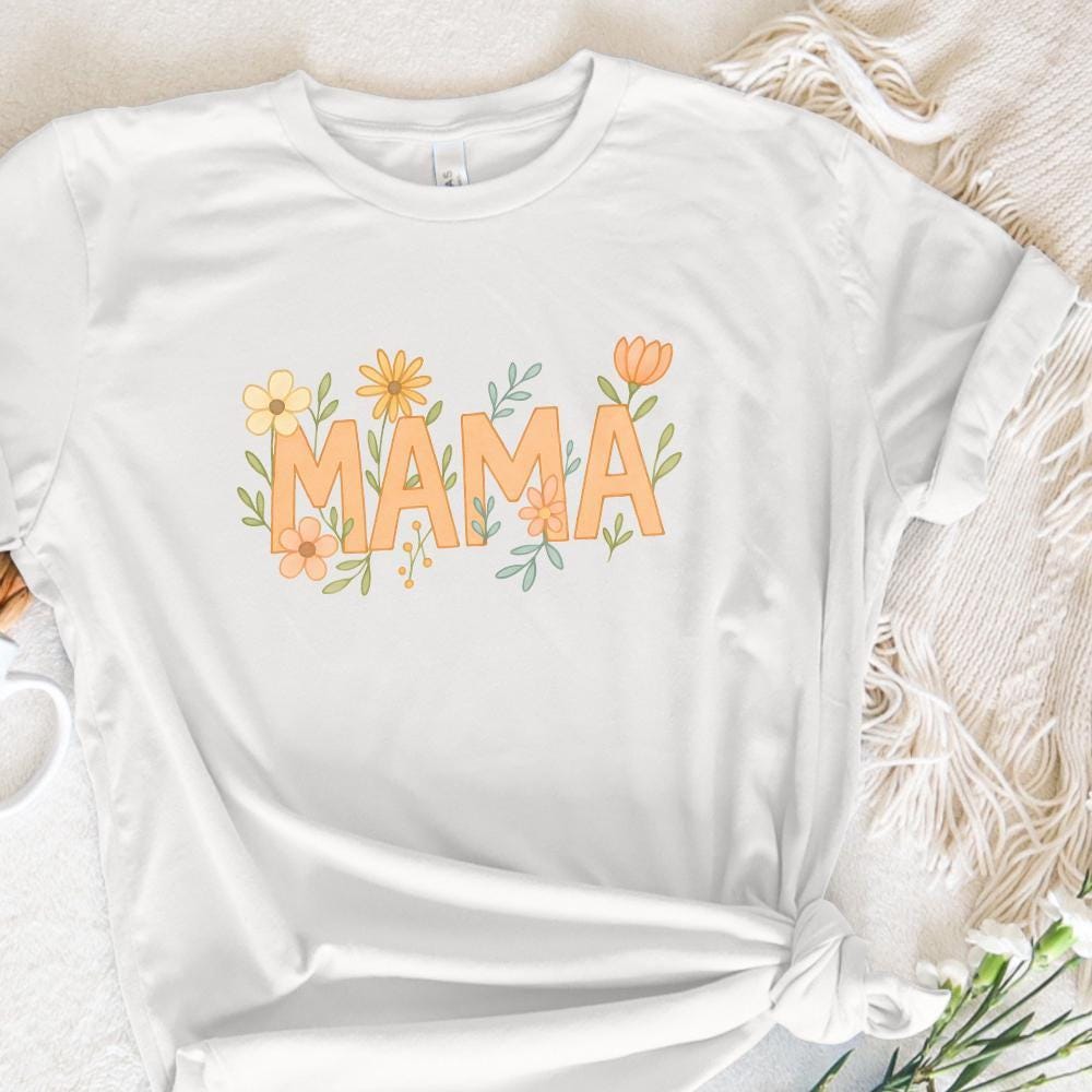 Floral Mama PNG, Mothers Day png - 300 DPI Design for T-Shirt