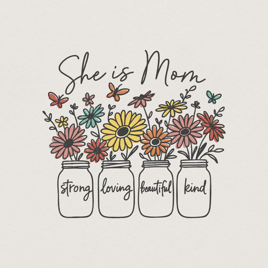 She is Mom Bundle PNG, Mom Life - 300 DPI Design for T-Shirt