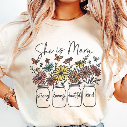 She is Mom Bundle PNG, Mom Life - 300 DPI Design for T-Shirt