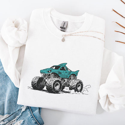 Monster Truck PNG, Unique Truck Art - 300 DPI Design for T-Shirt