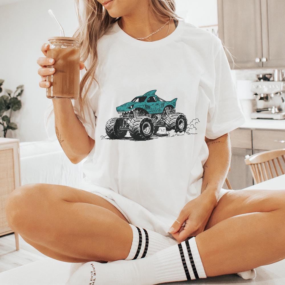 Monster Truck PNG, Unique Truck Art - 300 DPI Design for T-Shirt