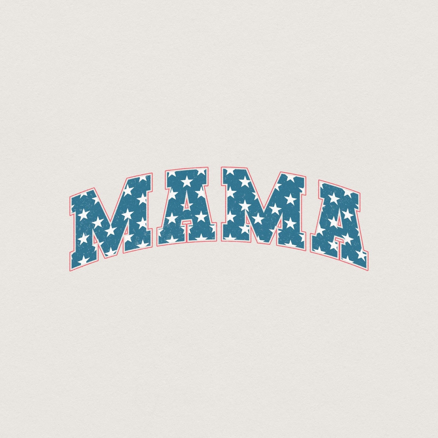 Mama Distressed PNG, Patriotic Independence Day 4th of July USA Design -