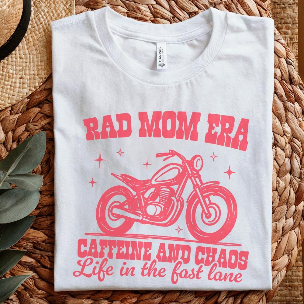Rad Mom Era Png, Trendy Mom Shirt Png - 300 DPI Design for T-Shirt