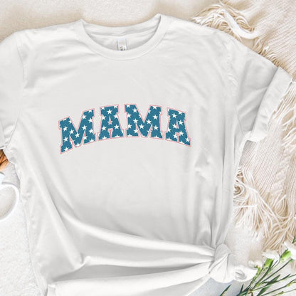 Mama Distressed PNG, Patriotic Independence Day 4th of July USA Design -