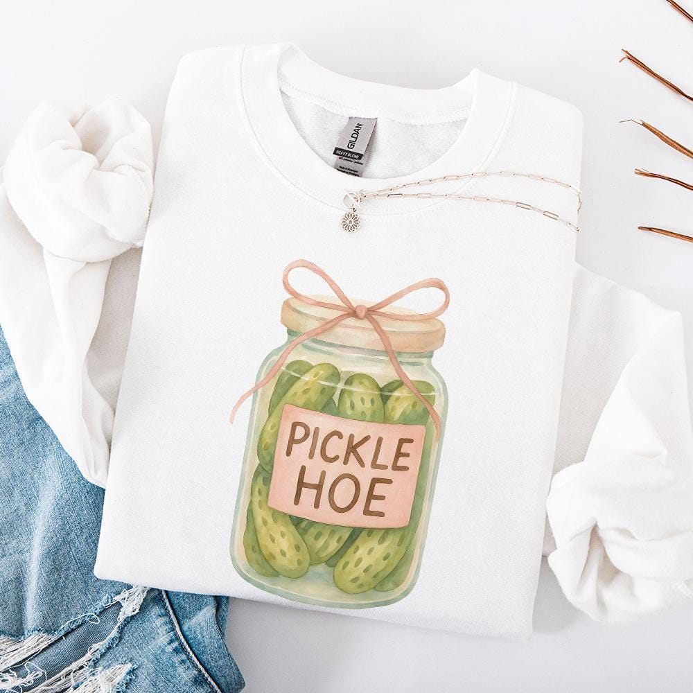 Pickle Hoe PNG, Cute Sticker Designs - 300 DPI Design for T-Shirt