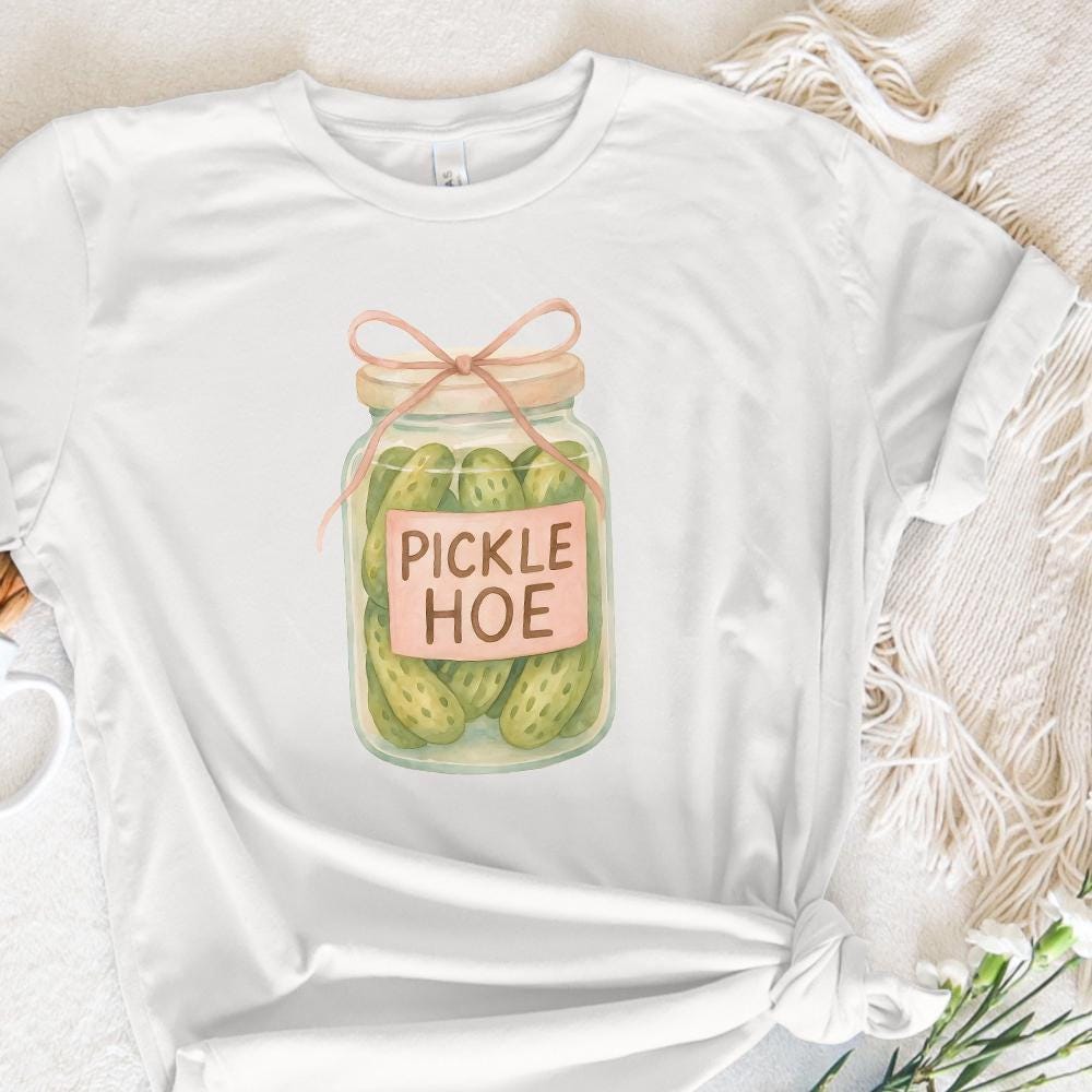 Pickle Hoe PNG, Cute Sticker Designs - 300 DPI Design for T-Shirt