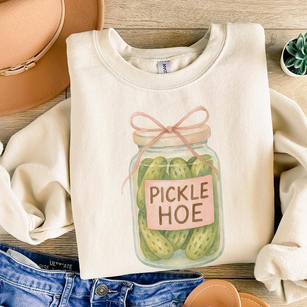 Pickle Hoe PNG, Cute Sticker Designs - 300 DPI Design for T-Shirt