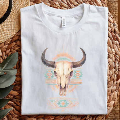 Cow Skull PNG, Western PNG - 300 DPI Design for T-Shirt