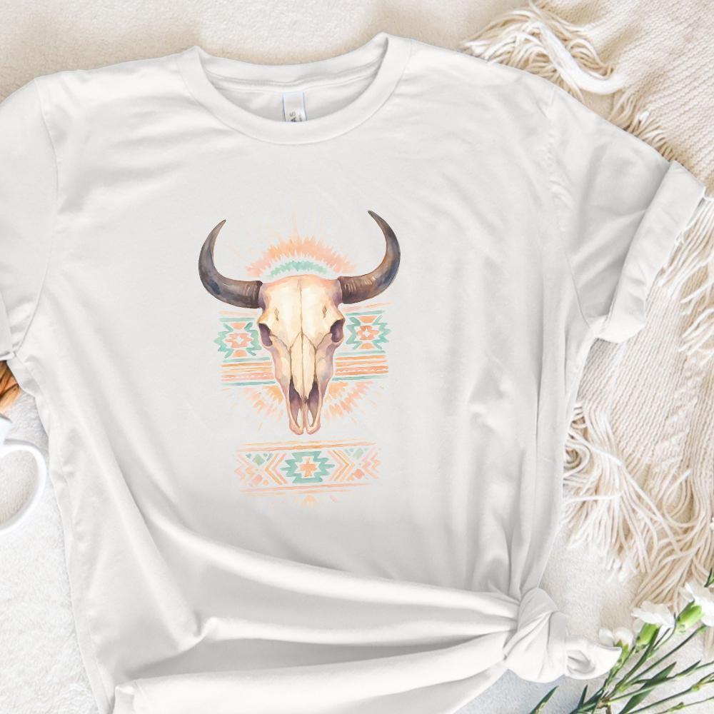 Cow Skull PNG, Western PNG - 300 DPI Design for T-Shirt
