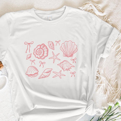 Coquette Seashell PNG, Beach Png - 300 DPI Design for T-Shirt