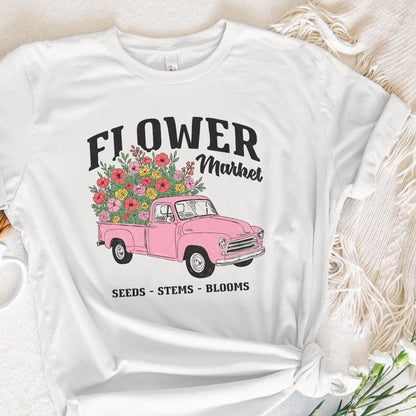 Spring Flower Market PNG, Sublimation Designs - 300 DPI Design for T-Shirt
