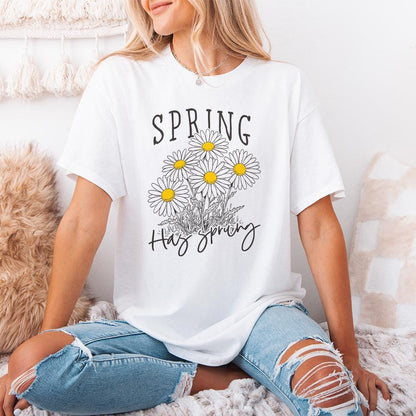 Spring Has Sprung PNG, Digital Download - 300 DPI Design for T-Shirt