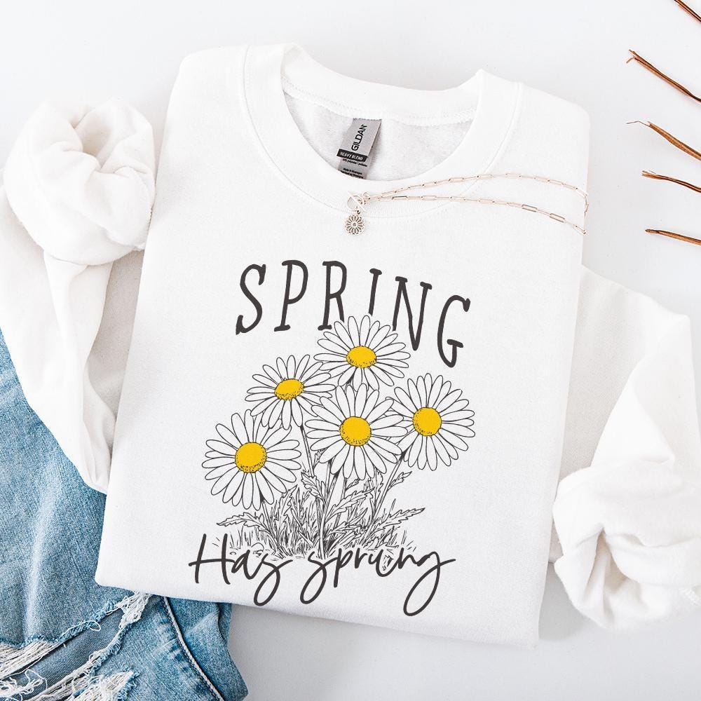 Spring Has Sprung PNG, Digital Download - 300 DPI Design for T-Shirt