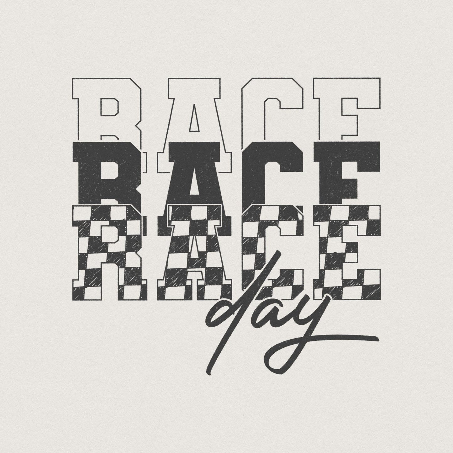 Race Day PNG, Race Day Vibes png - 300 DPI Design for T-Shirt