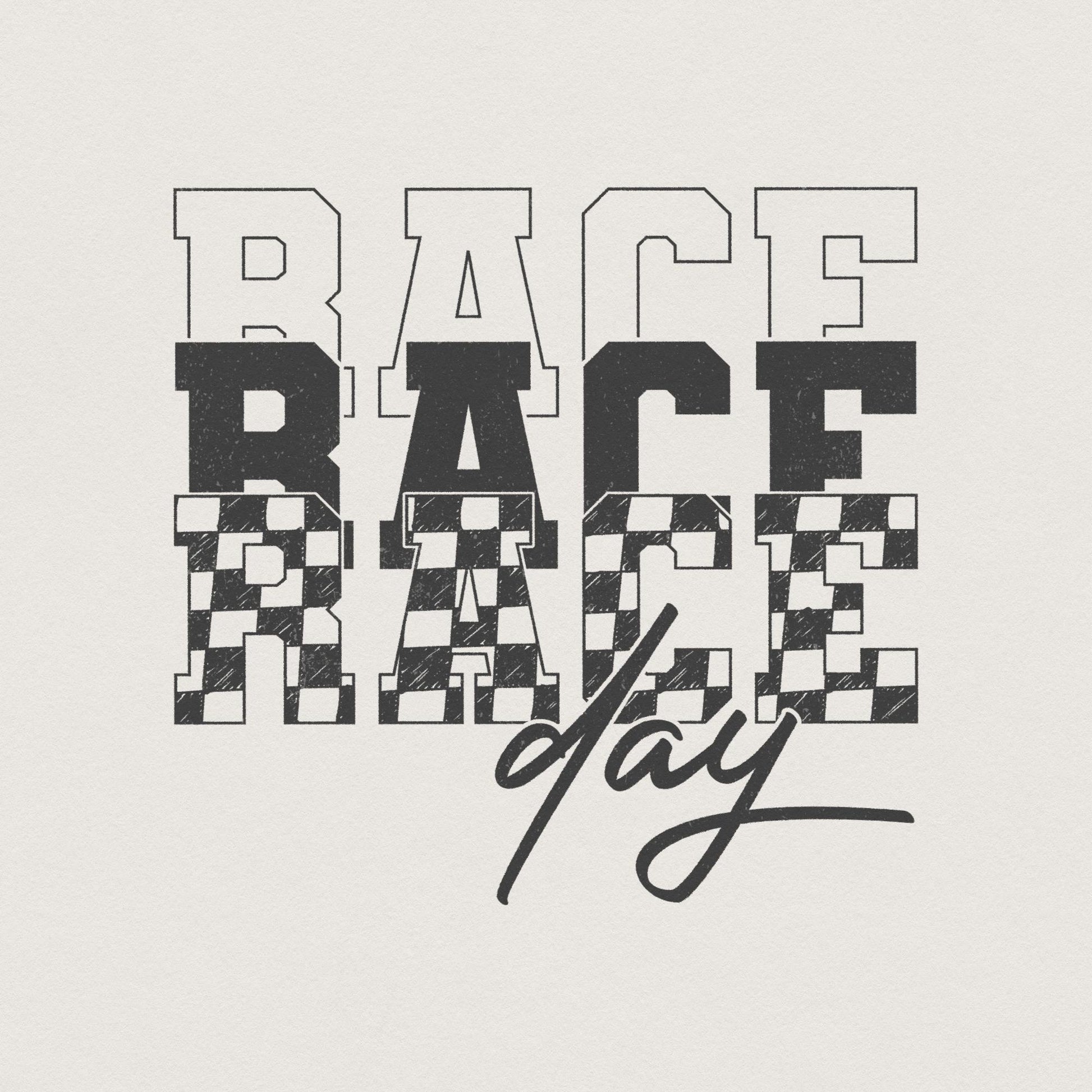 Race Day PNG, Race Day Vibes png - 300 DPI Design for T-Shirt