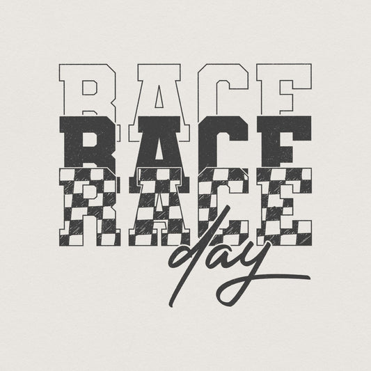 Race Day PNG, Race Day Vibes png - 300 DPI Design for T-Shirt