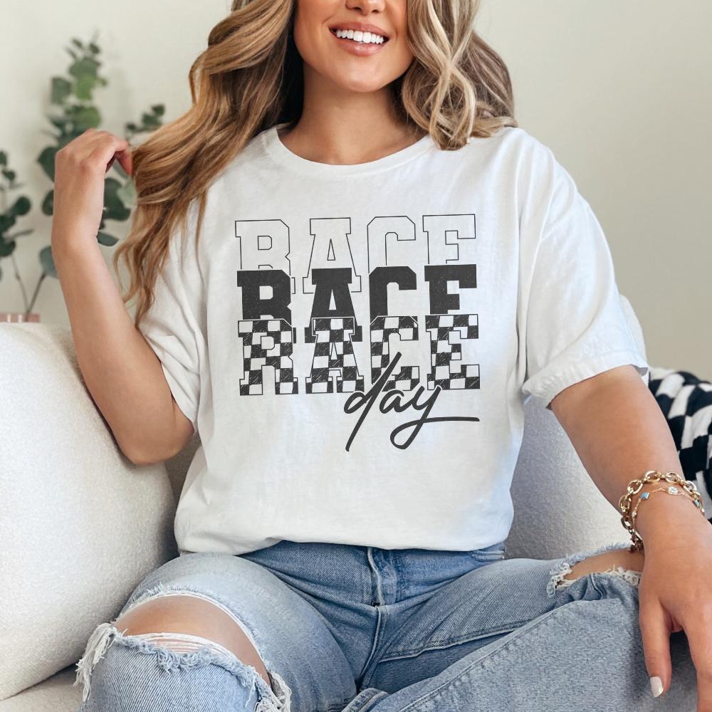 Race Day PNG, Race Day Vibes png - 300 DPI Design for T-Shirt