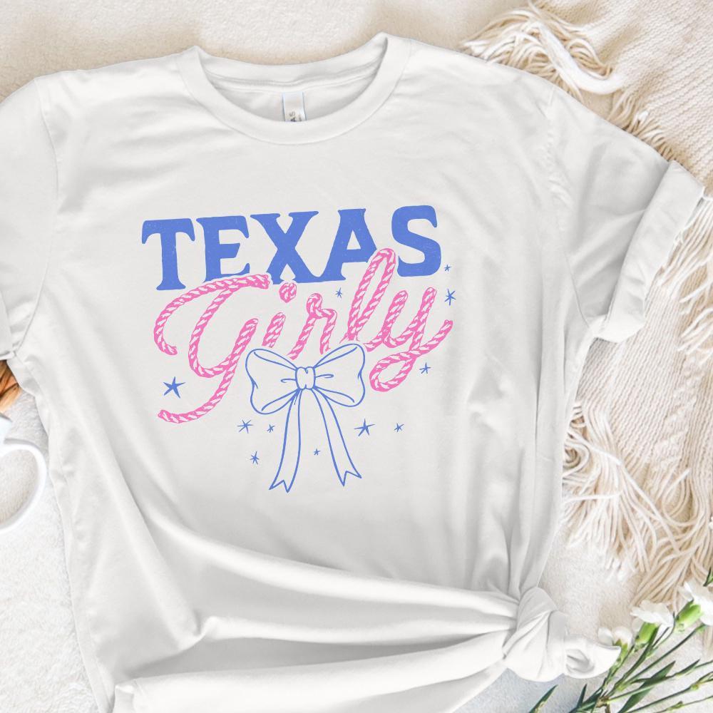Texas Girly png, Coquette Cowgirl png - 300 DPI Design for T-Shirt