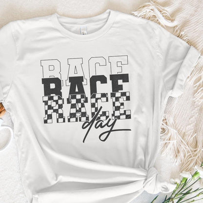 Race Day PNG, Race Day Vibes png - 300 DPI Design for T-Shirt