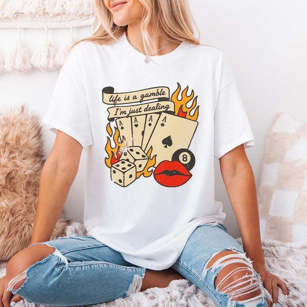 Retro Cowboy Design, Western Playing Card PNG - 300 DPI Design for T-Shirt