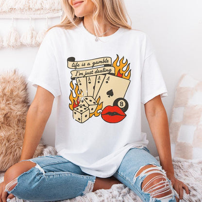 Retro Cowboy Design, Western Playing Card PNG - 300 DPI Design for T-Shirt