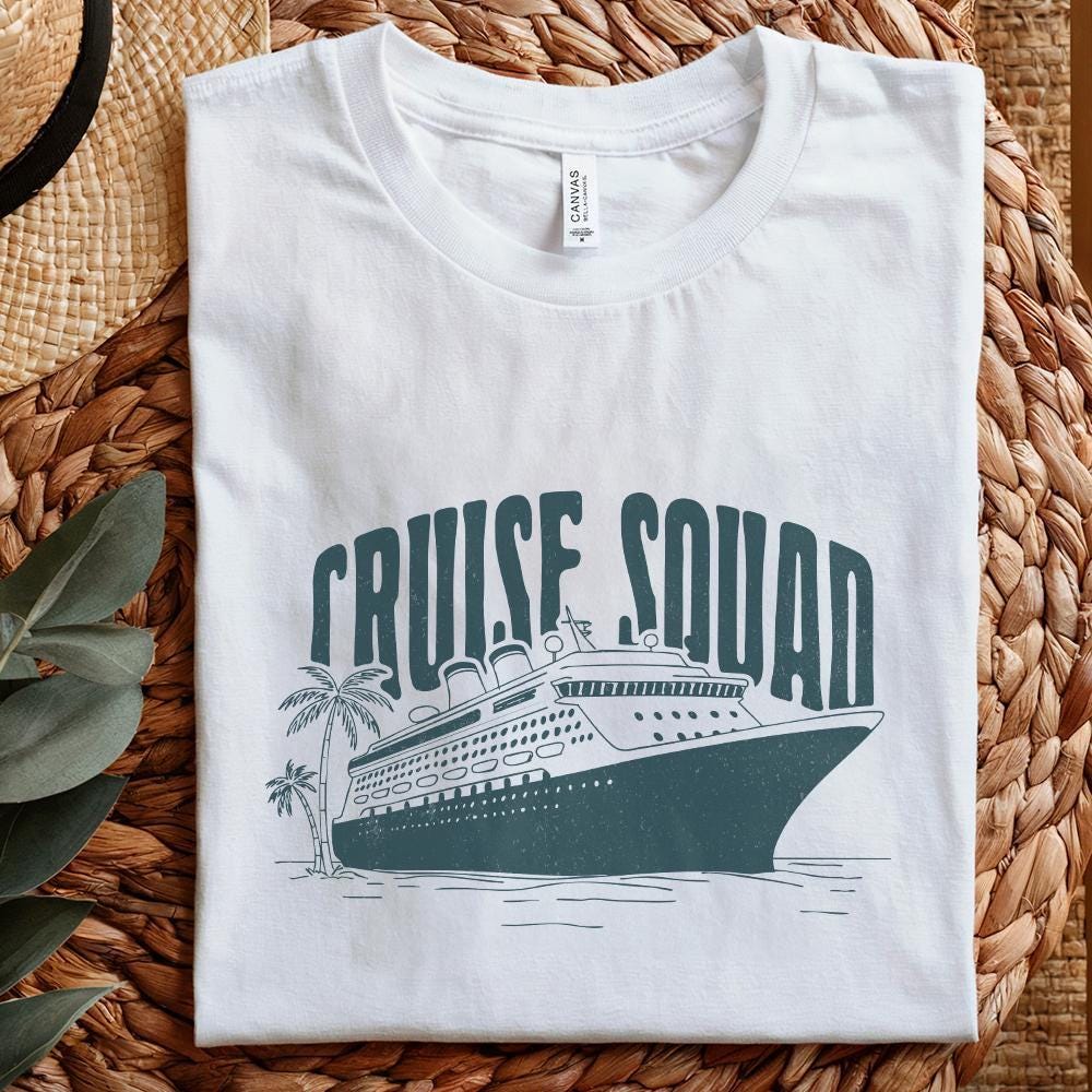 Cruise Squad 2025 Png, Family Vacation 2025 - 300 DPI Design for T-Shirt