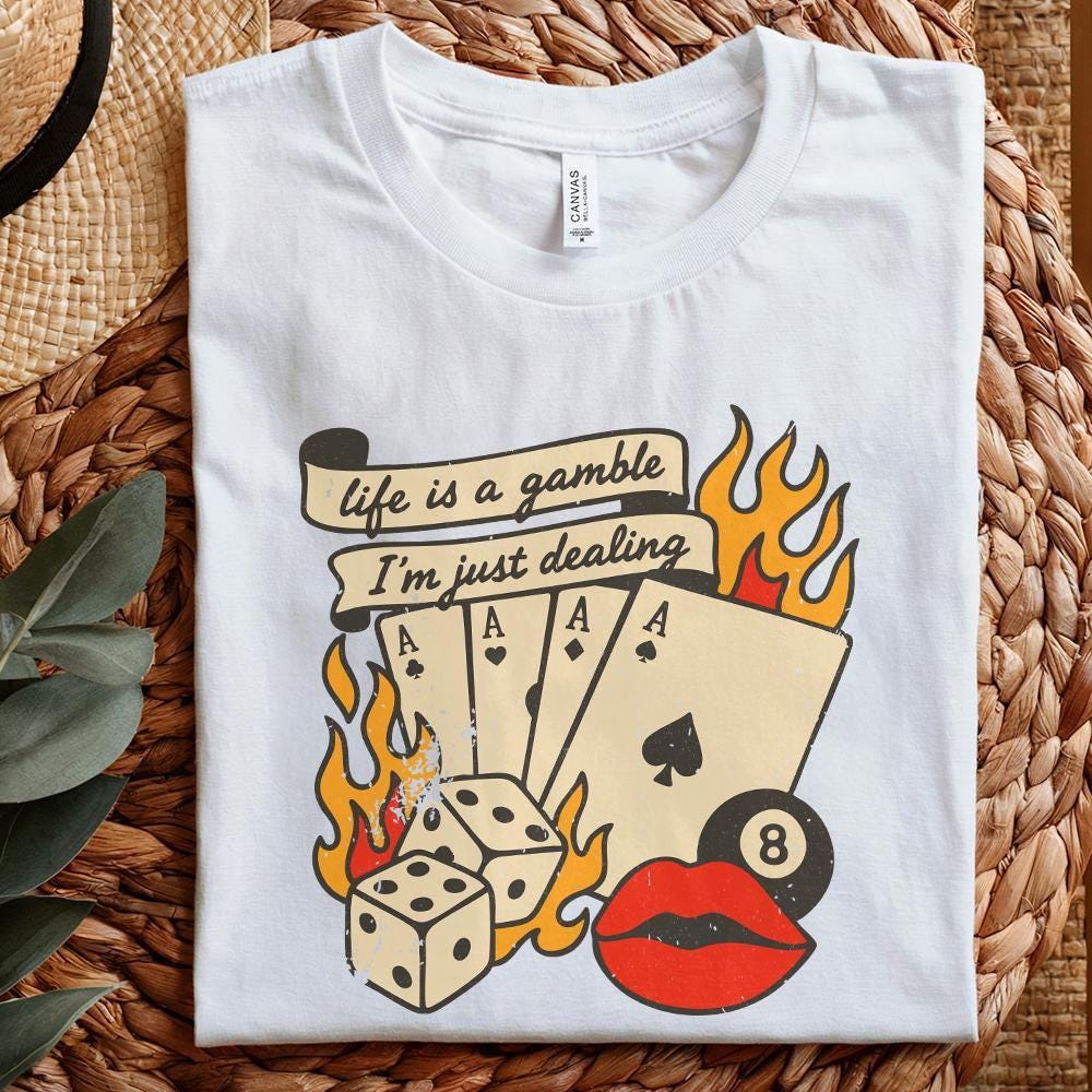 Retro Cowboy Design, Western Playing Card PNG - 300 DPI Design for T-Shirt