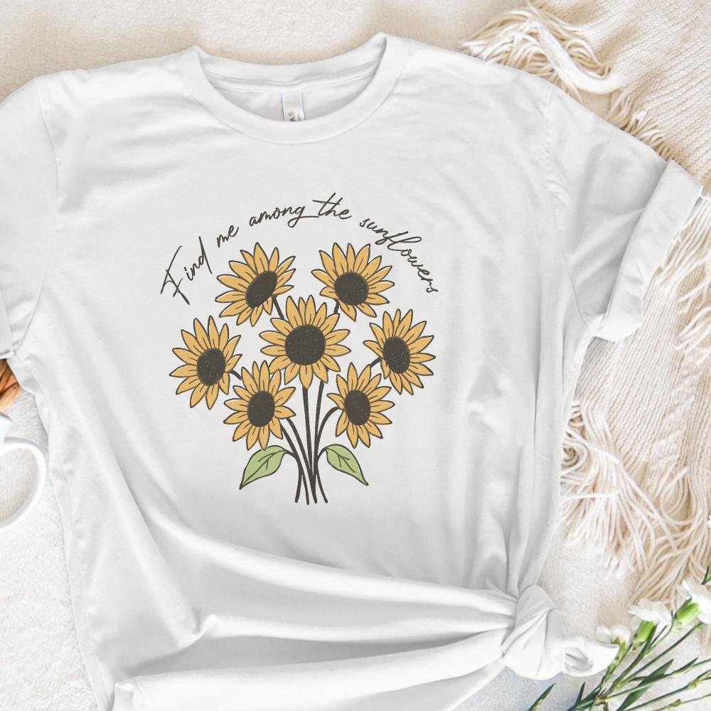 Find Me Among the Sunflowers PNG, Spring Floral - 300 DPI Design for