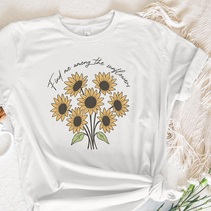 Find Me Among the Sunflowers PNG, Spring Floral - 300 DPI Design for