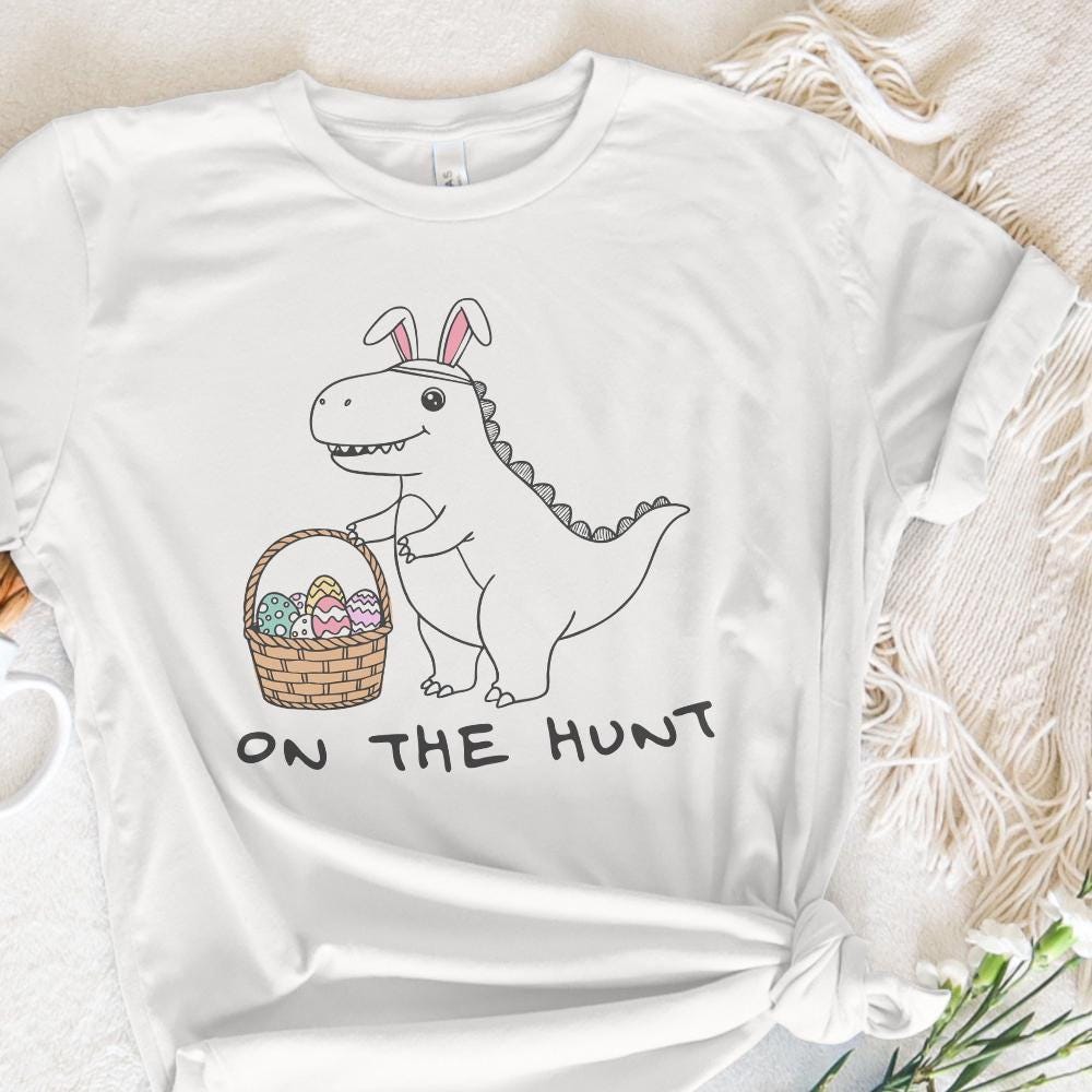 Dino Easter PNG, Retro Easter Design - 300 DPI Design for T-Shirt