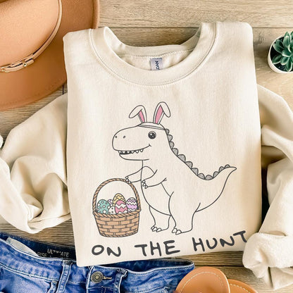 Dino Easter PNG, Retro Easter Design - 300 DPI Design for T-Shirt