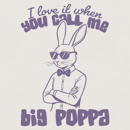I Love It When You Call Me Big Hoppa PNG, Vintage Bunny Easter png - 300