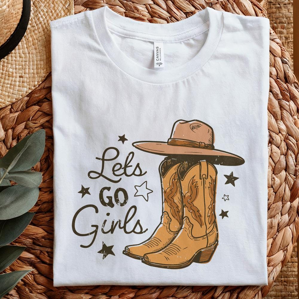 Let's Go Girls PNG, Sublimation Design - 300 DPI Design for T-Shirt
