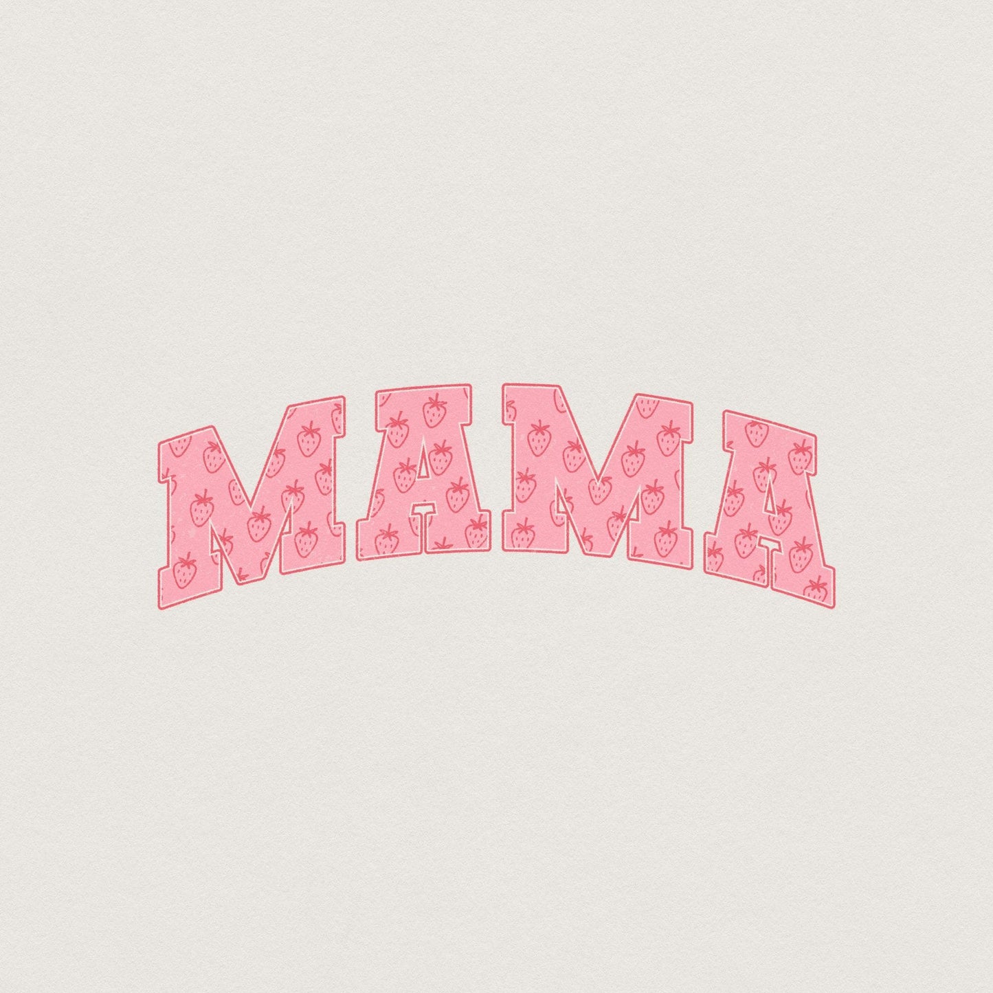 Retro Mama PNG, Strawberry Berry - 300 DPI Design for T-Shirt