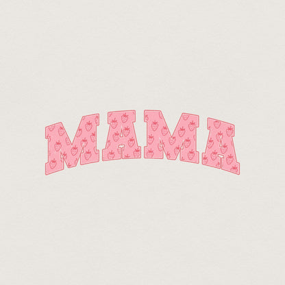 Retro Mama PNG, Strawberry Berry - 300 DPI Design for T-Shirt
