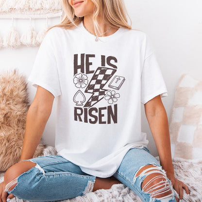 He Is Risen Christian Easter PNG High-Resolution Religious Sublimation