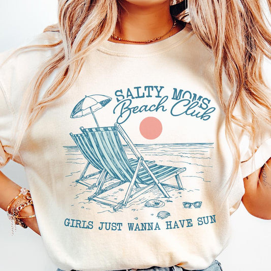 Beach Club Shirt Png, Trendy Summer Png - 300 DPI Design for T-Shirt