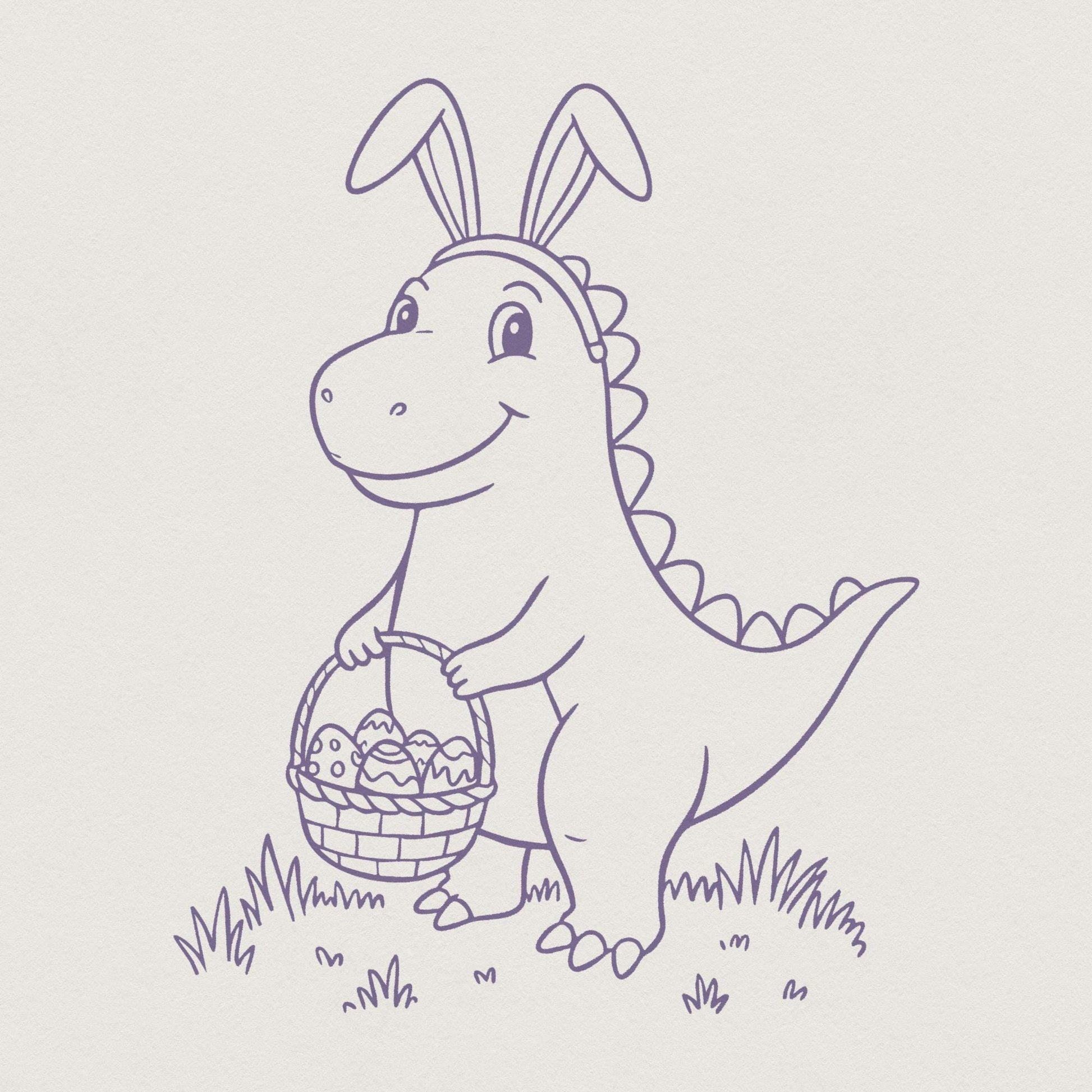 Easter Png, Dinosaur Easter - 300 DPI Design for T-Shirt