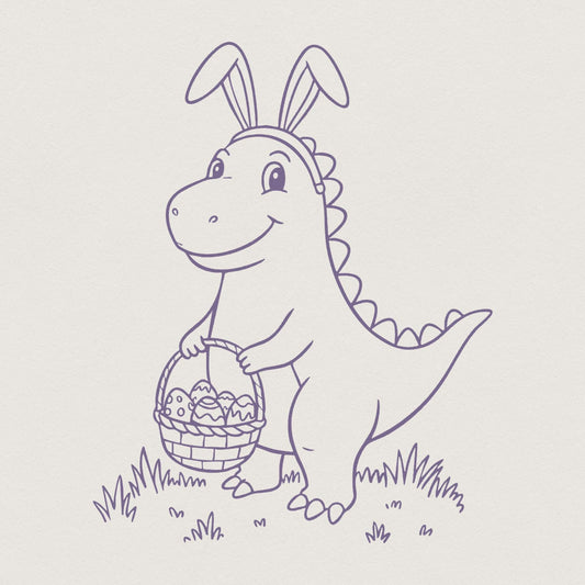 Easter Png, Dinosaur Easter - 300 DPI Design for T-Shirt