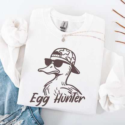 Egg Hunter PNG, Duck Backwards Hat - 300 DPI Design for T-Shirt